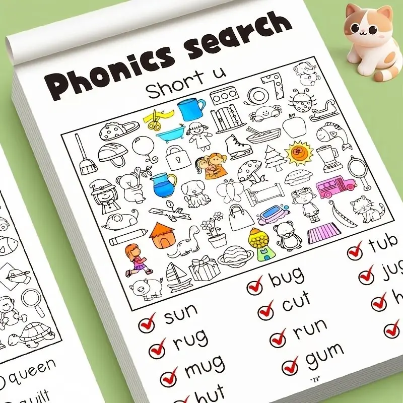A cognitive coloring book, Activity book, for baby concentration training. It features two fun playing methods: finding objects and finding flaws. Helps develop observation skills and patience, a helper for parent-child reading and joyful interaction