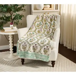 Cozy Cottage by Liz Marie 60" x 70" Spring Floral Throw