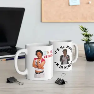 It's Me Jessica Jumbo Coffee Mug, I'm In Here Funny Movie Mug Fan Gift , Christmas Gift for Friend, Colleague, Family