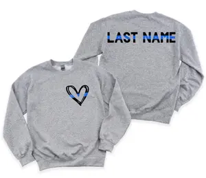 Blue line sweatshirt, police wife shirt, police shirt, gift for police wife, thin blue line shirt
