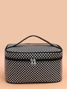 Geometric Pattern Square Makeup Bag , Travel Essentials