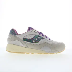 Saucony Shadow 6000 S70808-2 Mens White Suede Lifestyle Sneakers Shoes