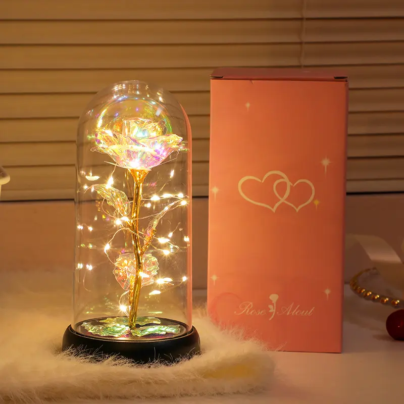 A Thoughtful Gift Everlasting Flowers A Creative Gold-Leaf Artificial Bouquet With A Medium-Sized Lampshade, Warm Light Gift Box, A Luminous Acrylic Night Light For Bedroom , A Keepsake, Holiday Gift, Mother'S Day Gift Eternal Glass Roses Sympathy Great A Thoughtful Gift Everlasting Flowers A Creative Gold-Leaf Artificial Bouquet With A Medium-Sized Lampshade, Warm Light Gift Box, A Luminous Acrylic Night Light For Bedroom , A Keepsake, Holiday Gift, Mother'S Day Gift Eternal Glass Roses Sympathy Great