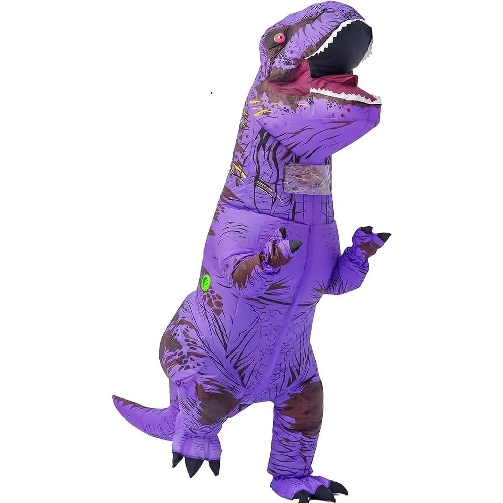 Inflatable Halloween Dinosaur Costume Adult Fancy Dinosaur Suit Blow up Trex Costume Full Body Dino Costume