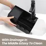 Men's Cologne Storage Rack, Bathroom Counter Organizer and Perfume Tray with Toothbrush and Sink Brush Holder, Durable Plastic Organizers, Cosmetic Storage Box, Versatile Organizer