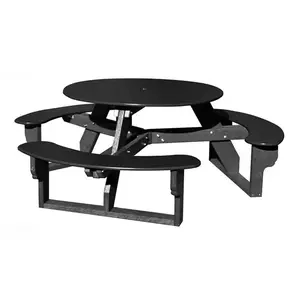 Open Round Table for Versatile and Customizable Outdoor Round Table Seating