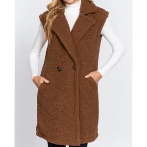 Teddy vest brown