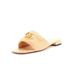 Pre-owned Gucci Women's GG Marmont Slide Sandals GG Matelasse Leather by Rebag