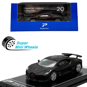 PosterCars 1:64 Bugatti Divo (Black) Hypercar League Collection #20