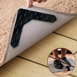 High Quality 8 Pieces Non-slip Carpet Stickers - Prevent Rugs From Moving And Rolling Edges -Suitable For Living Room Dining Room Bathroom Rugs