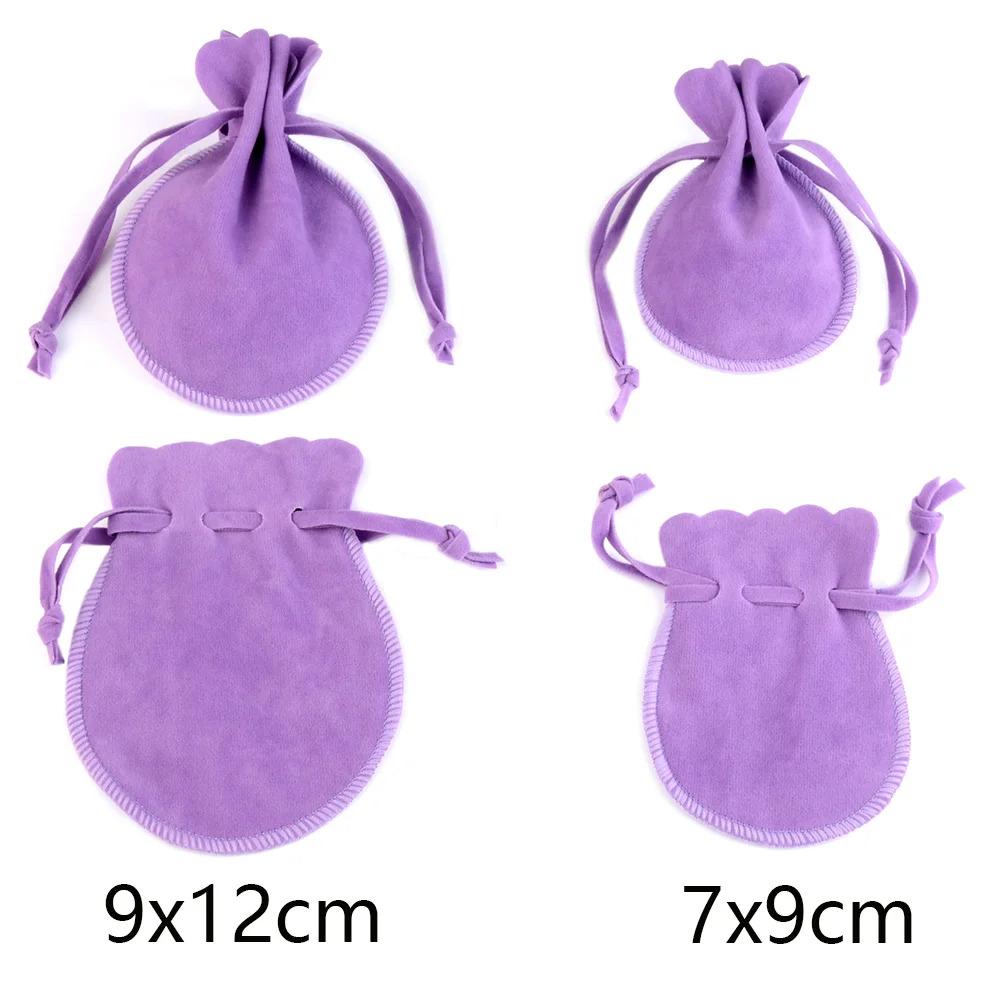 10/25/50pcs 7x9/9x12cm Gourd Velvet Gift Bags Dustproof Flannel Jewelry Packaging Bags Wedding Present Drawable Packing Bags