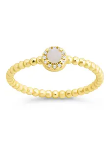 Sterling Silver Layla Opal Textured Ring