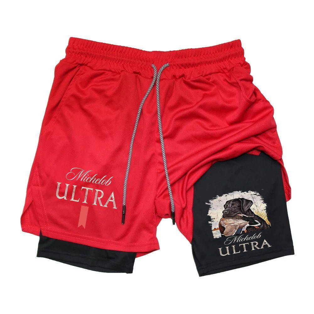 Michelob Ultra Black Lab & Duck Hunting Tee Men's Cross Print Graphic Shorts, Regular Fit Casual Comfy Breathable Shorts for Daily Wear, Men's Shorts for Summer Michelob Ultra Black Lab & Duck Hunting Tee Men's Cross Print Graphic Shorts, Regular Fit Casual Comfy Breathable Shorts for Daily Wear, Men's Shorts for Summer