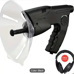 Bionic Ear Parabolic Microphone 300 ft Range for Bird Watching - Black Color, Compact Design, Ideal for Bird Watching