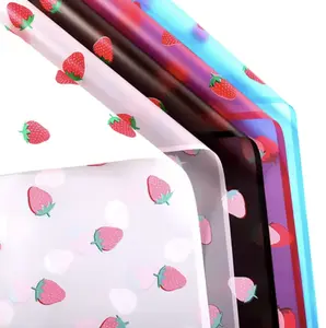 Strawberry flower wrapping paper