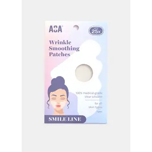 AOA Silicone Anti-Wrinkle Moisturizing Smile Line Patches - Reusable Set That Locks Moisture
