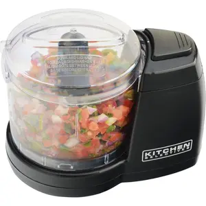 Mini  by Select Brands - Mini Electric   for  Appliances - Features Dishwasher-Safe  - Chops, Minces & Dices - 1-1/2 Cups, Black