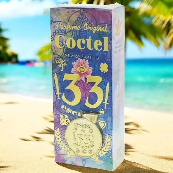 Coctel 33 Esencias Perfume with Medalls Limited Edition Couples Fragrance Bundle Citrus Rose Woods Spicy Cardamom Arabian Aroma