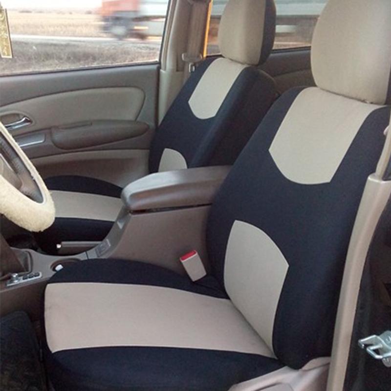 TOYOUN Universal Car Seat Covers Full Set No Zippers for Back Seat Auto Accessories for Cars Trucks Vans SUVs Front & Back Seats