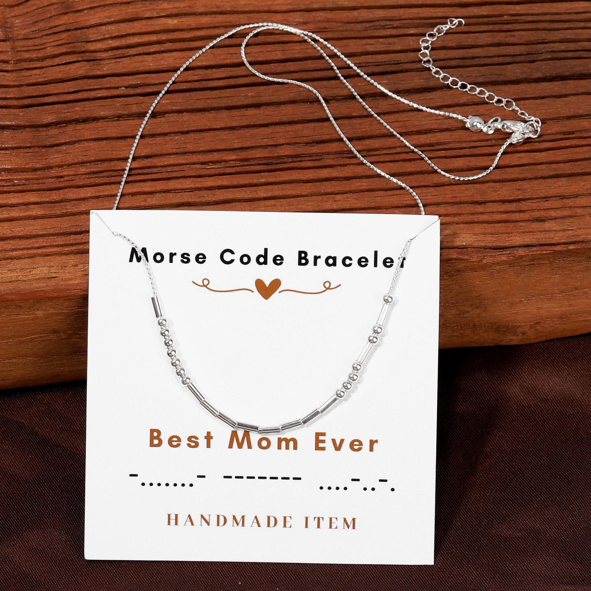 Morse code necklace alphanumeric couple personalized collarbone chain necklace