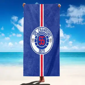 Glasgow Rangers SPL Champions 2020/21 Beach Towel, Large Water Absorbent Towel, Soft Towel for Home Beach Vacation, Gift for Fans