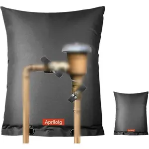 Backflow Insulated Cover, 16"W x 20"H Pipe Covers Winter Freeze Protection, Insulation Cover for Sprinkler Valve Box, Meter or Controller Backflow Preventers (Black 16"W x 20"H)