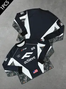 Men's Autumn Winter Comfortable Versatile Stylish Branch Ball Jersey, Athletic Shirt, Trendy Sports Wear, Casual Fashion for Men