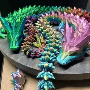 Jumbo Dragon Egg with XL Crystal dragon figurine decor Multicolor