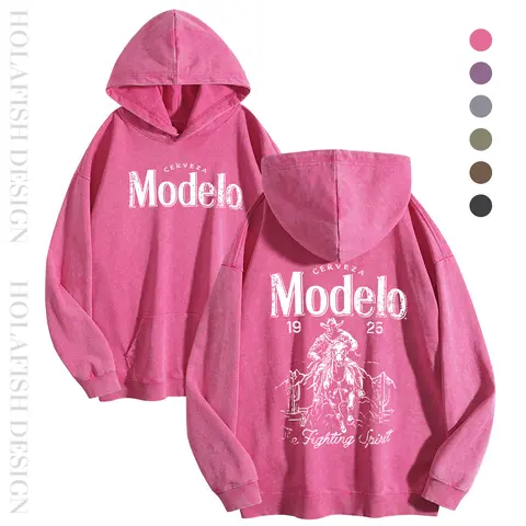 Holafish Women's 2-Piece Vintage Chic Casual Streetwear Bundle - Print Acid Wash Heavy Cotton Crewneck Short-Sleeve T-Shirt, Baggy Cargo Pants, Hoodie, Knit Biker Comfort-Fit Long-Sleeve Top for Fall Everyday Wear