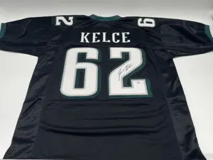 Jason Kelce Signed, Custom Jersey (PSA)