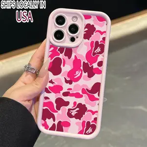 Fashion Camo Pattern Phone Case, Durable Phone Protective Cover, Phone Accessories Compatible with iPhone 16 15 14 13 12 11 Pro Max Plus XS Max X XR