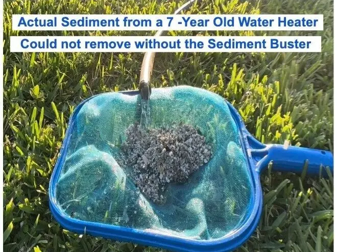 Sediment Buster - Water Heater Tool UL Verified V699054 – Flushes, Cleans, Drains, Breaks Up Sediment Clogs from Electric or Gas Water Heaters – Easy to Use 4