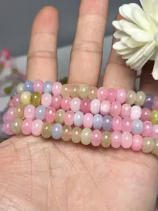 Natural Stone Beads 5x8mm Approx 72pcs, Hole Design for Easy Stringing, DIY Bracelet Making, Craft Supplies, All Seasons