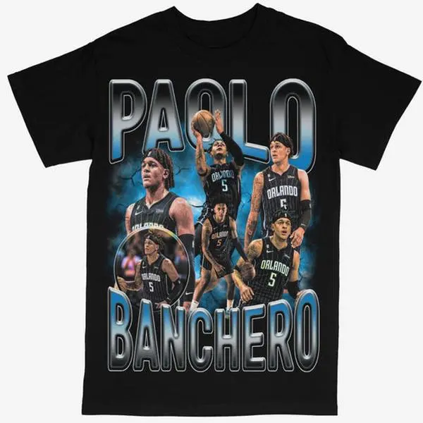 Paolo Banchero T-shirt For Men Women, For Fans Unisex Casual Streetswear Top Orlando Magic NB4 Basketball