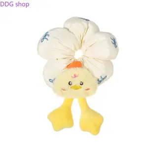 1/2Pack Cute Cat and Chick Shapes Hair Scrunchies Cartoon Big Hair Ties for Women's,Elastic,Hair Scrunchies Set Rubber Bands Ponytail Holders Party Costume Hair Accessories
