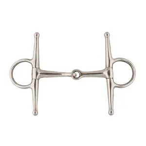 212 MAIN Jacks Full Cheek Joint Mouth Snaffle Bit - 4 in. Pony Size, Stainless Steel Pony-Fit Horse Tack, Equine Supplies
