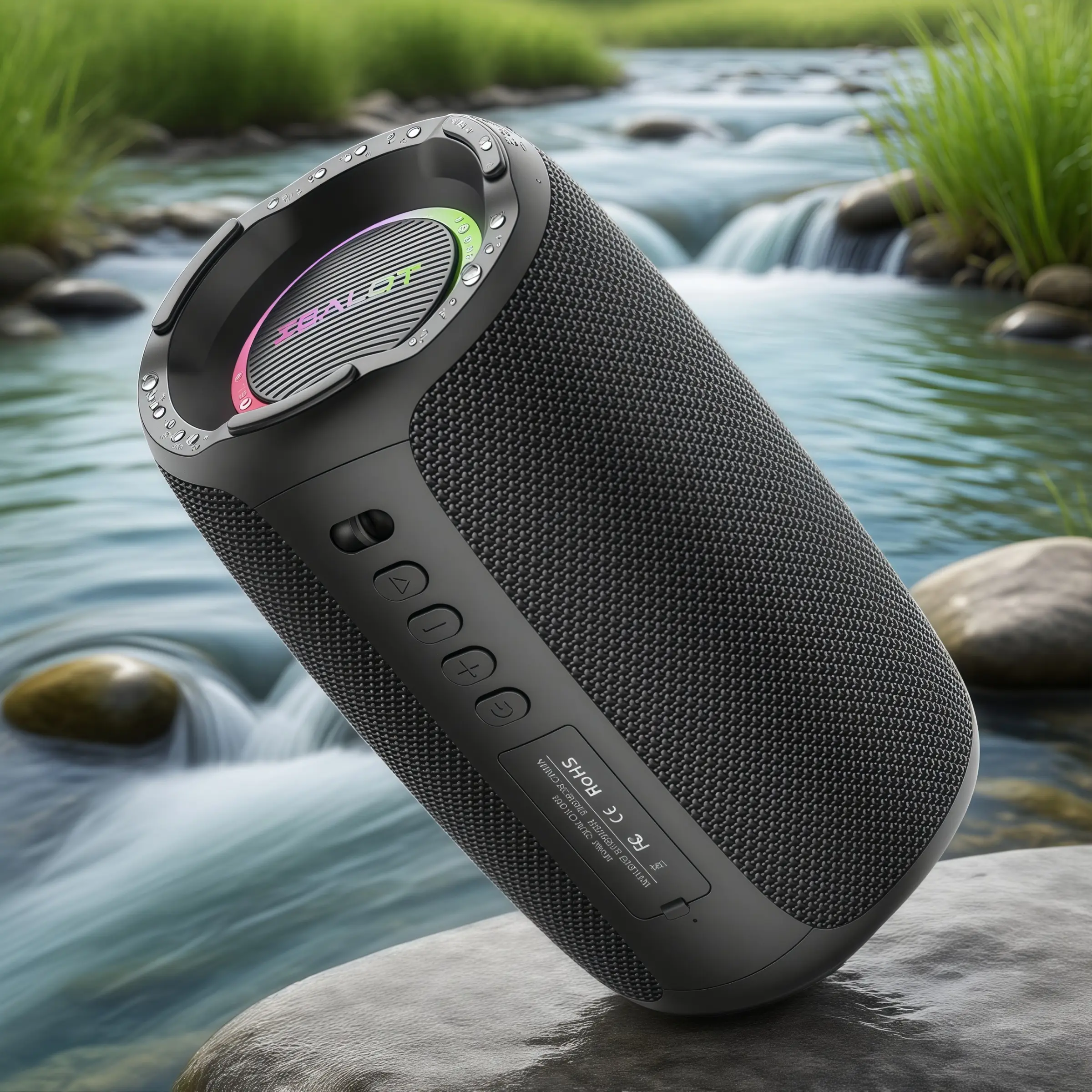 ZEALOT S61 Wireless, Portable Waterproof, Outdoor Bluetooth Speaker, Outdoor Wireless Speakers, Portable Sound System, Large stereo, with RGB Light, All-day battery life, Rechargeable Bluetooth Speaker for Home, Camping, Gift