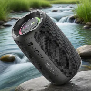 ZEALOT S61 Wireless, Portable Waterproof, Outdoor Bluetooth Speaker, Outdoor Wireless Speakers, Large stereo, with RGB Light, All-day battery life, Rechargeable Bluetooth Speaker for Home, Camping, Gift