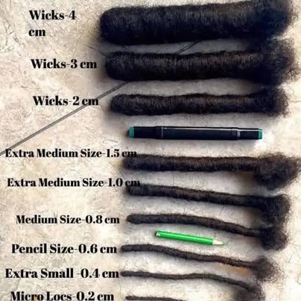 100% Human Hair Wicks Extensions(1 dreadlocks) 100% Human Hair Wicks Extensions(1 dreadlocks)