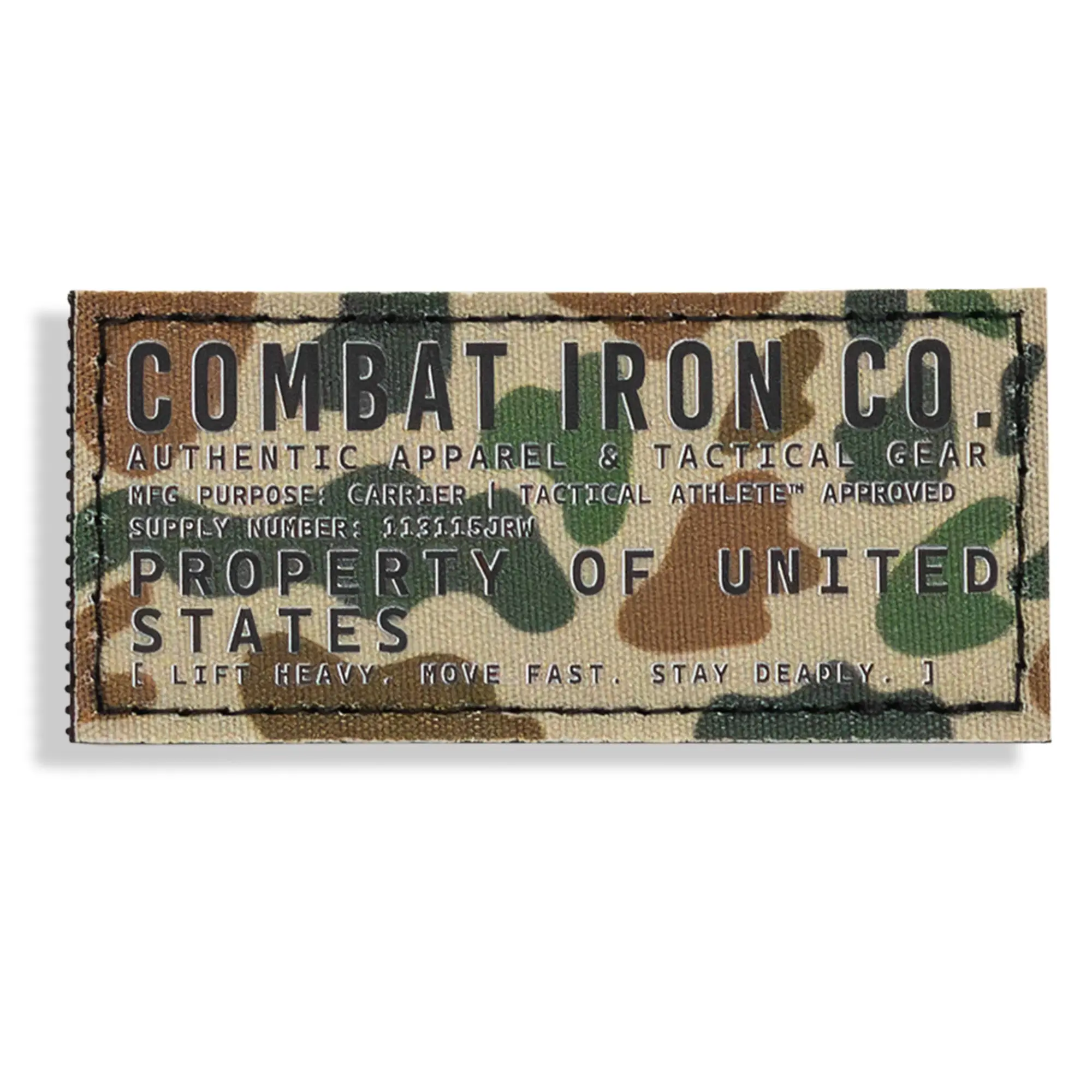 Combat Iron Co. Original Velcro Patch, Built-to-Last Pre-Stitched Design with Velcro Hook for Plate Carrier, Car Interior & Motorcycle Decoration Accessory