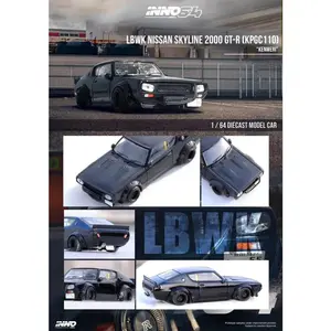 Inno64 1:64 Nissan Skyline 2000 GT-R Kenmeri - Black
