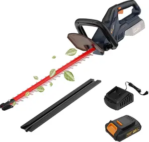 Cordless Hedge Trimmer 22inch MAXXT Bush Trimmer Brushless 2800SPM with Dual-Action Blades, Handheld Bush Shrub Trimmer(Include 2.0AH Battery and Charger)