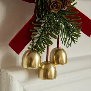 Christmas Tree Decorations Set, Velvet Bowknot & Pinecone Ornaments, Holiday Scene Accessories, Festive Home Decoration Essentials