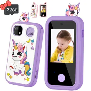 Unicorn Pattern Smart Phone, 1 Count Cute Cartoon Design Phone with 32G SD Card, Educational Learning Toy, Birthday Gift Ideas