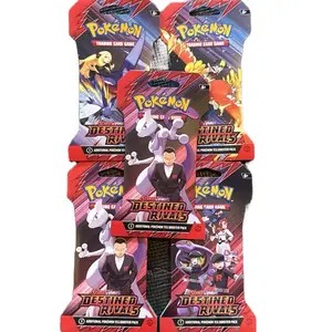 (5 PACKS) Pokémon Destined Rivals Sleeved booster pack bundle