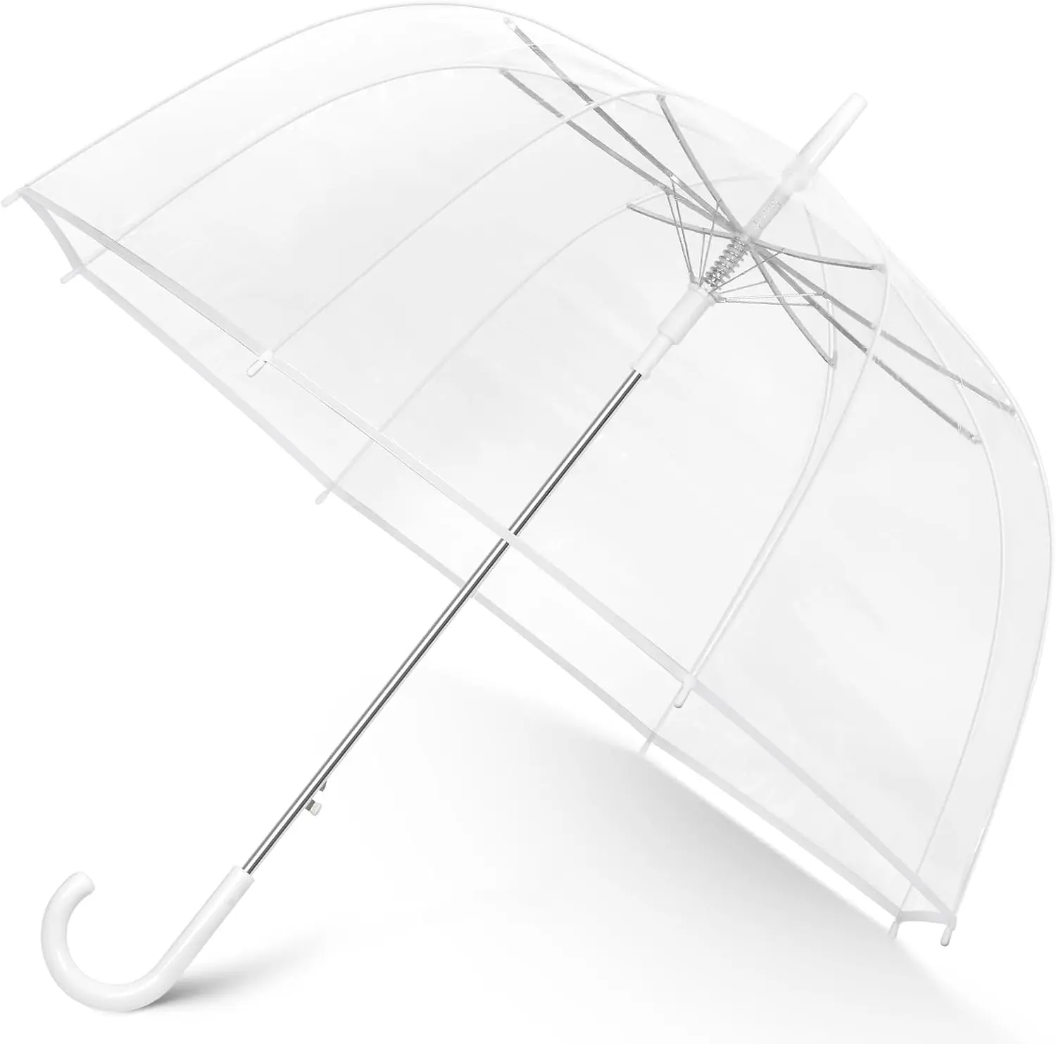 52 inch Large Canopy Clear Bubble Umbrellas, High-Visibility Transparent Dome Coverage Rain Umbrella, Windproof Clears Dome Umbrella for Weddings Prom Graduation Photography and Outdoor EventsGift.