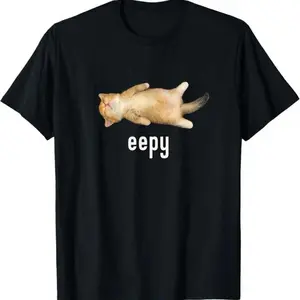 Eepy Cat, Silly Sleepy Cat Meme T-Shirt