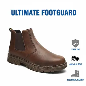 Heavy-Duty Splash-proof Smash-proof Puncture-proof Breathable Safety Shoes Unisex Chef Work Shoe Waterproof Anti-slip Durable Outdoor Comfortable Offering Advanced Shock Absorption and Impact Defense Perfect for Heavy Labor Logistics and Culinary Pros