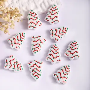 Focal Beads Christmas Cake White 5pcs For Beadable Pen