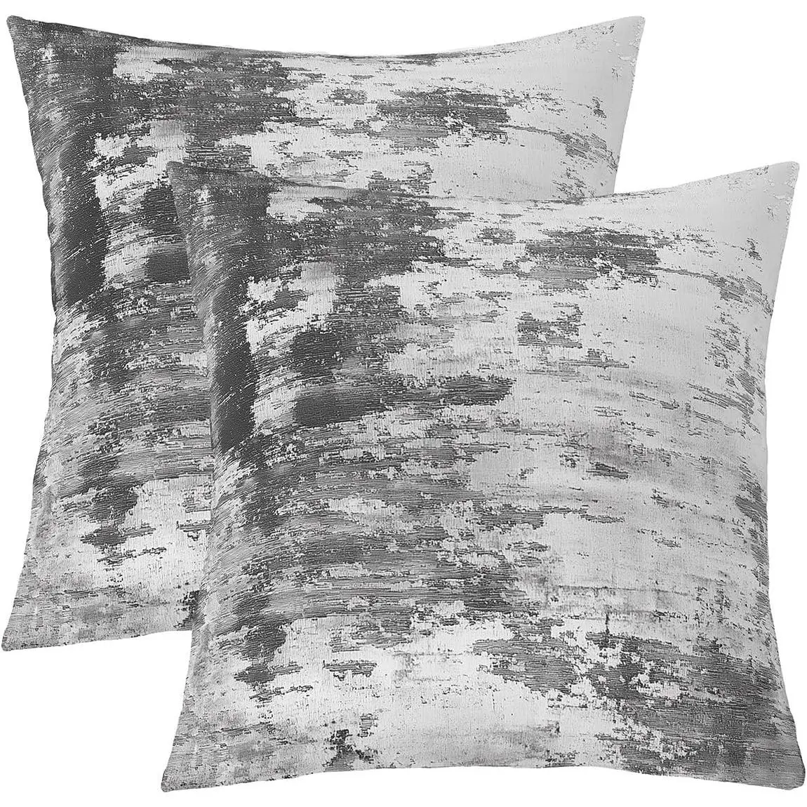Gray Abstract Throw Pillow Covers Retro Watercolor Artwork Design Square Cushion Covers Modern Marble Aestheti Cushion Case Couch Sofa Bedroom Decor